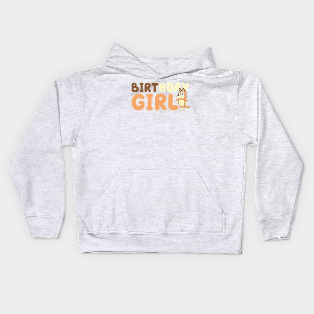 birthday girl Kids Hoodie by derrickcrack